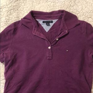 Purple Tommy Hilfiger polo